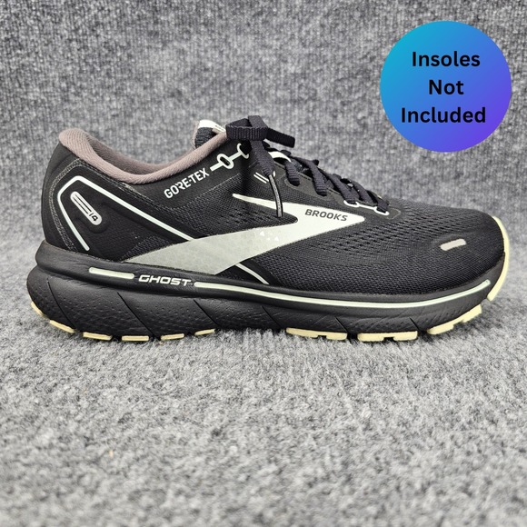 Brooks Ghost 14 GTX Womens Size 10 Blackend Pearl Aquaglass Black Running Shoes - Picture 1 of 13